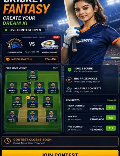 Betoddnow (bet oddnow) fantasy cricket & matchday visual 3
